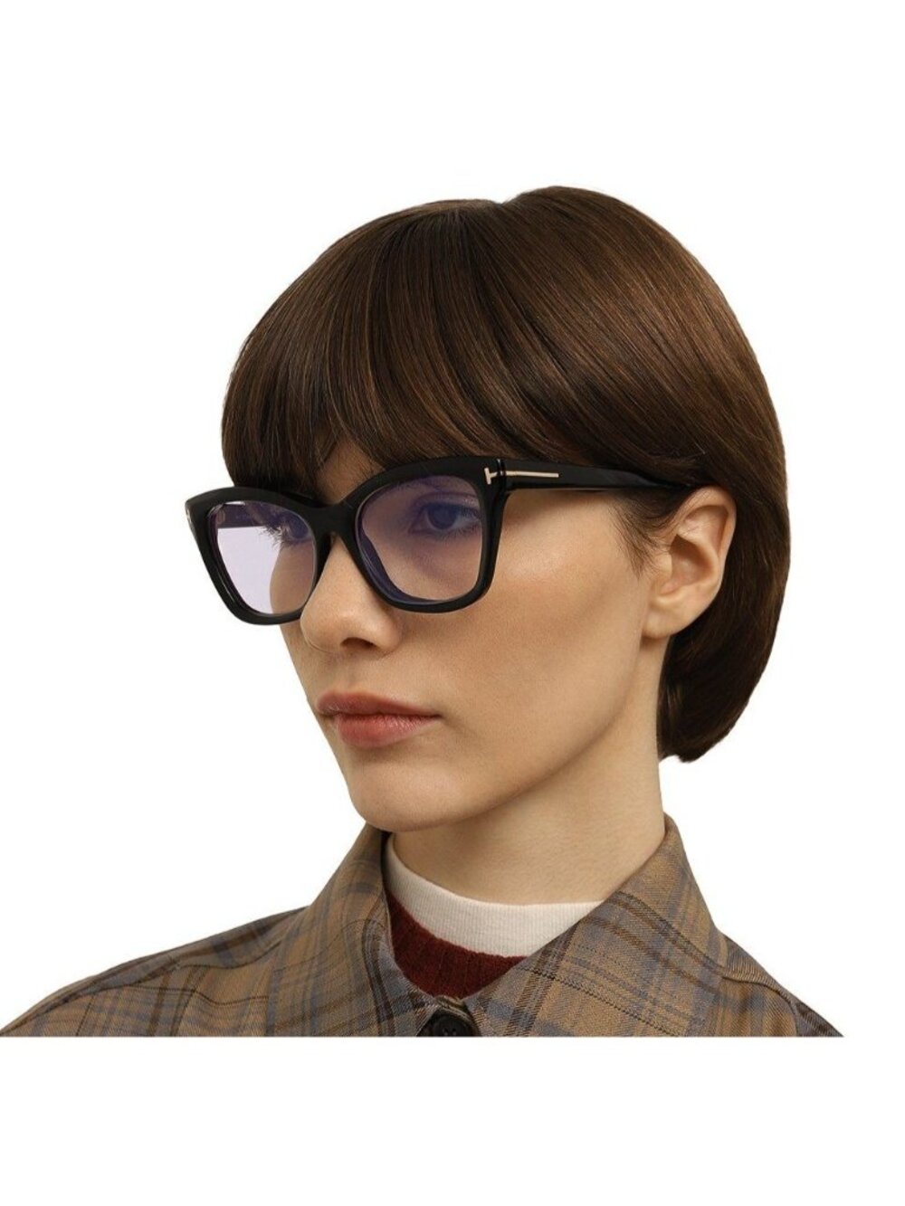 NEW TOM FORD EYEGLASSES TF5909 001 WOMEN CAT EYE BLACK EYEWEAR TOM FORD FT5909